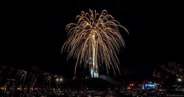 Feuerwerk in den Weinbergen beim Wurstmarkt 2018 in Bad Dürkheim