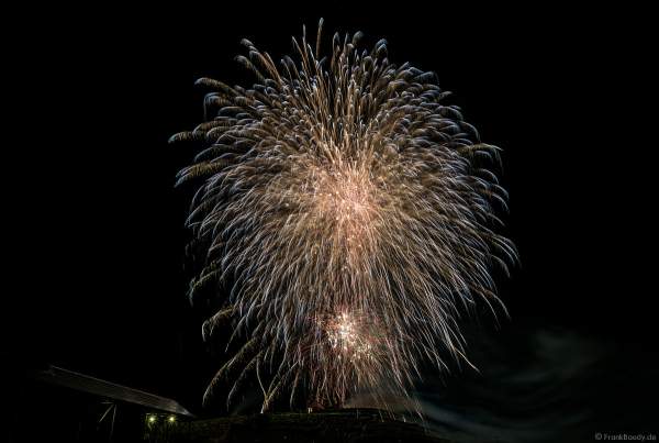 Feuerwerk in den Weinbergen beim Wurstmarkt 2018 in Bad Dürkheim