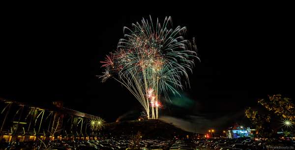 Feuerwerk in den Weinbergen beim Wurstmarkt 2018 in Bad Dürkheim
