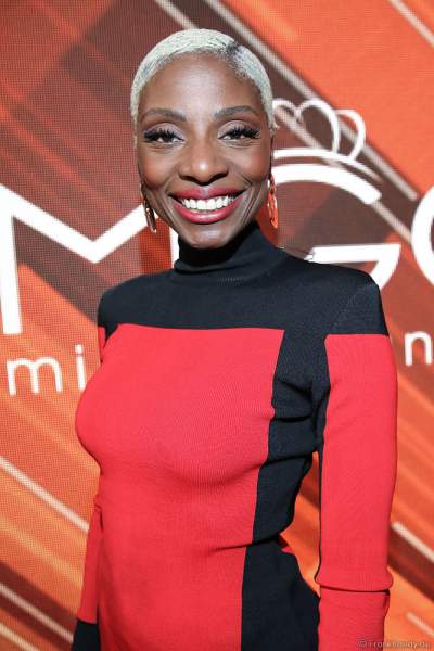 Britische Tänzerin, Choreografin und Schauspielerin Nikeata Thompson beim Finale der Miss Germany Wahl 2019 in der Europa-Park Arena am 23.02.2019