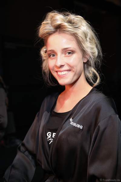 Miss Brandenburg 2018/19 Backstage am Nachmittag bei den Vorbereitungen für das Miss Germany 2019 Finale in der Europa-Park Arena am 23.02.2019