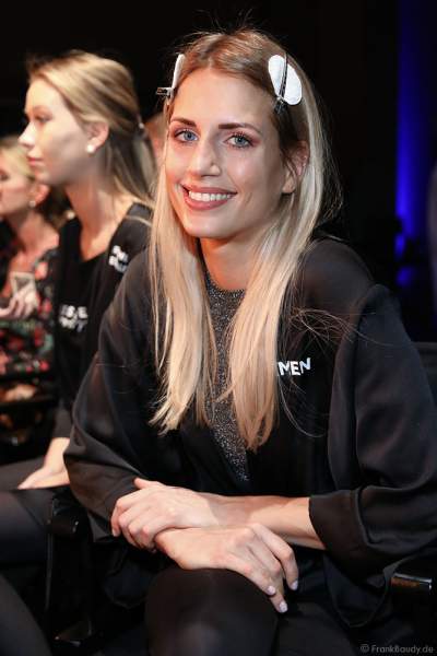 Miss Bremen 2018/19, Marianne Kock Backstage am Nachmittag bei den Vorbereitungen für das Miss Germany 2019 Finale in der Europa-Park Arena am 23.02.2019
