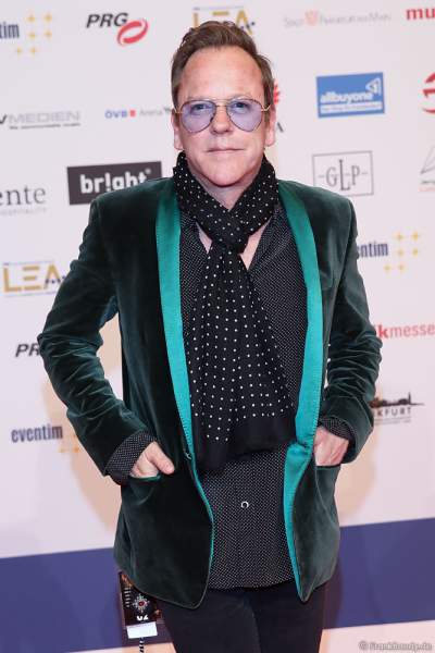 Schauspieler und Musiker Kiefer Sutherland beim PRG Live Entertainment Award (LEA) 2019 in der Festhalle in Frankfurt