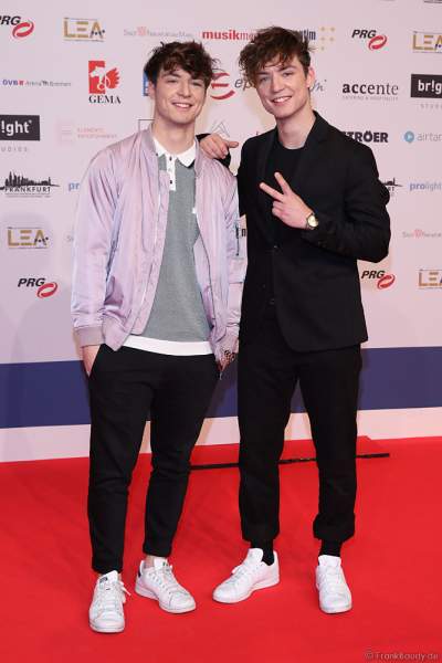 Die Lochis: Heiko und Roman Lochmann beim PRG Live Entertainment Award (LEA) 2019 in der Festhalle in Frankfurt