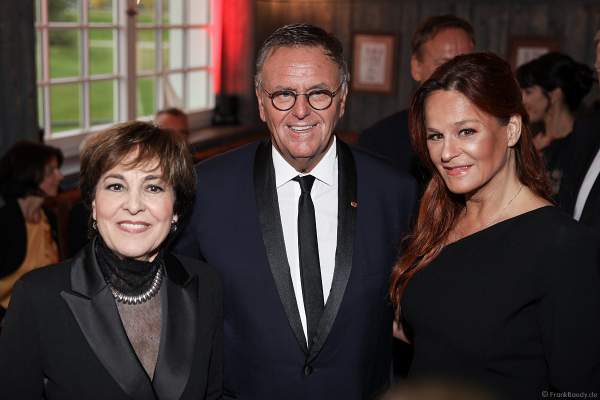 Paola Felix, Roland Mack und Andrea Berg beim 70. Geburtstag des Europa-Park-Gründers Roland Mack am 12.10.2019 in Rust
