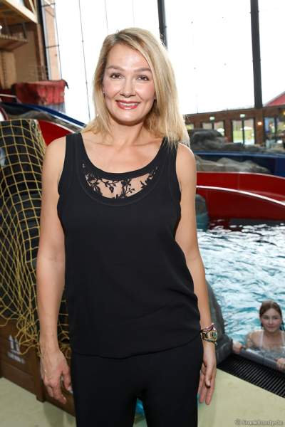 Schwimmstar Franziska van Almsick bei der Eröffnung der Wasserwelt RULANTICA am 28. November 2019 im Europa-Park
