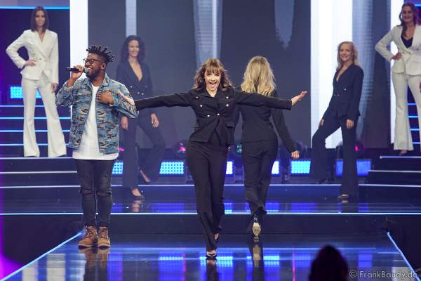 Miss Thüringen, Greta Barthel auf dem Laufsteg beim Miss Germany 2020 Finale in der Europa-Park Arena am 15.02.2020