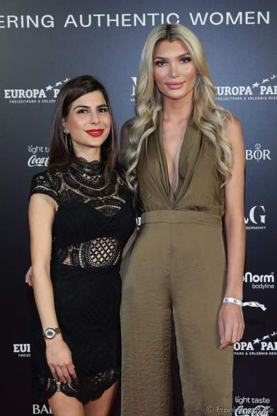 Rosa Bay und Giuliana Farfalla bei der Miss Germany 2020 Wahl am 15.02.2020 in der Europa-Park Arena Rust