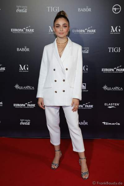 Jurymitglied: Sofia Tsakiridou bei der Miss Germany 2020 Wahl am 15.02.2020 in der Europa-Park Arena Rust