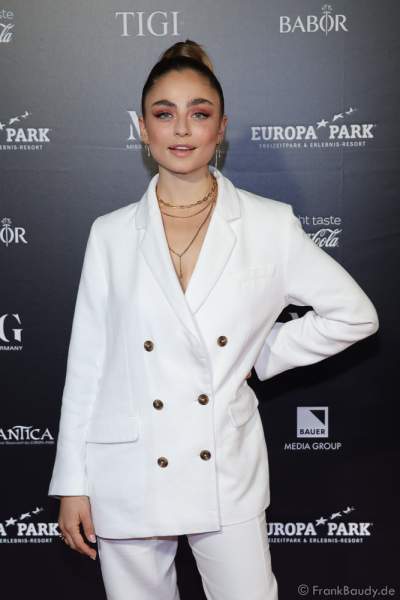 Jurymitglied: Sofia Tsakiridou bei der Miss Germany 2020 Wahl am 15.02.2020 in der Europa-Park Arena Rust