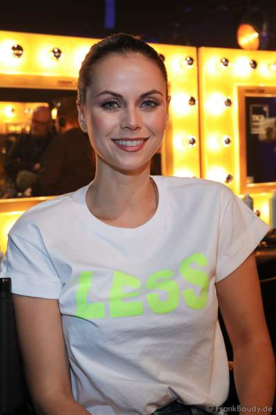 Miss Baden-Württemberg, Jessica Bisceglia Backstage am Nachmittag bei den Vorbereitungen für das Miss Germany 2020 Finale in der Europa-Park Arena am 15.02.2020