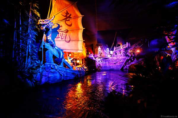 Jungfernfahrt PIRATEN IN BATAVIA bei der Wiedereröffnung im Europa-Park am 28. Juli 2020