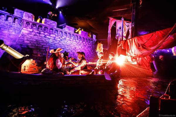 Jungfernfahrt PIRATEN IN BATAVIA bei der Wiedereröffnung im Europa-Park am 28. Juli 2020