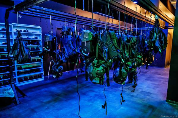 Der Lagerraum für die hochtechnisierte Ausrüstung für das VR-Erlebnis YULLBE im Europa-Park