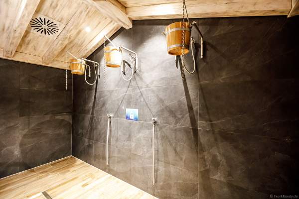 Für die Abkühlung nach der Sauna in HYGGEDAL in der Wasserwelt Rulantica