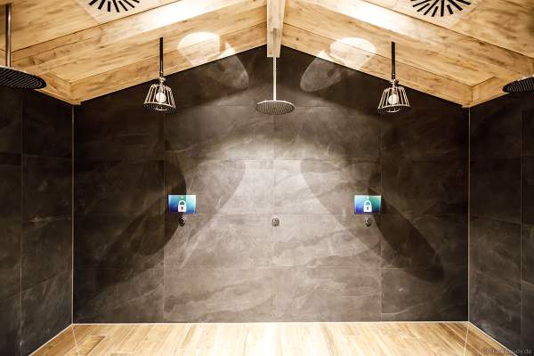 Für die Abkühlung nach der Sauna in HYGGEDAL in der Wasserwelt Rulantica