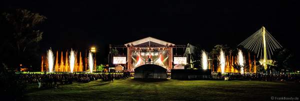 SYMPHONIE DES ARTS mit Feuerwerk und Wassershow beim Sommerfestival in Straßburg am 3. Juli 2021