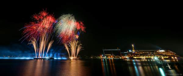 STERNENZAUBER ÜBER KIEL mit Feuerwerk als Abschlussinszenierung der Kieler Woche 2021 von AIDA Cruises