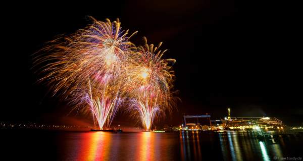 STERNENZAUBER ÜBER KIEL mit Feuerwerk als Abschlussinszenierung der Kieler Woche 2021 von AIDA Cruises