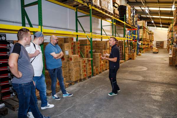 Rundgang mit den Influencern in der Firma Beisel Pyrotechnik am 25.09.2021