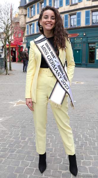 Miss Germany 2022, Domitila Barros im Europa-Park beim Start der Sommersaison 2022