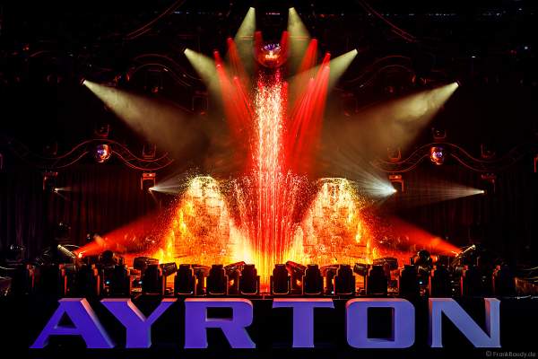 Lightshow der Firma AYRTON auf der Messe Prolight + Sound 2022 in Frankfurt