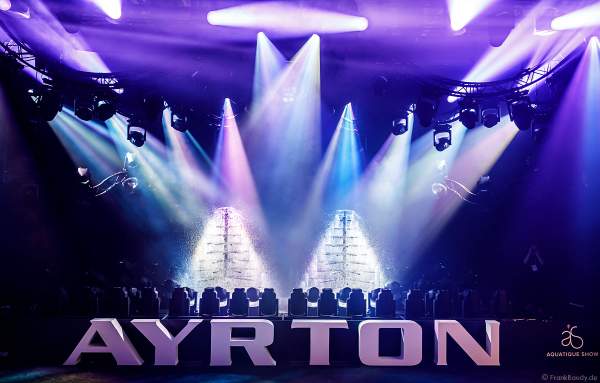 Lightshow der Firma AYRTON auf der Messe Prolight + Sound 2022 in Frankfurt