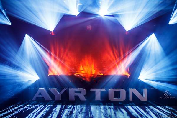 Lightshow der Firma AYRTON auf der Messe Prolight + Sound 2022 in Frankfurt