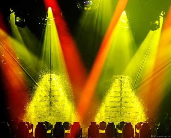 Lightshow der Firma AYRTON auf der Messe Prolight + Sound 2022 in Frankfurt