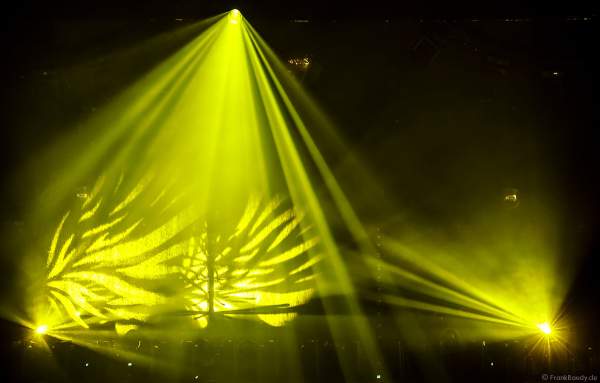 Lightshow der Firma AYRTON auf der Messe Prolight + Sound 2022 in Frankfurt