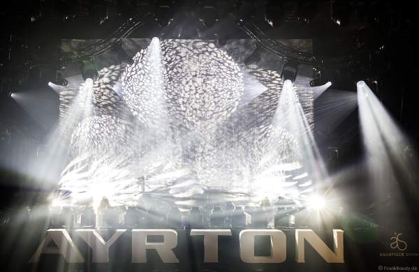 Lightshow der Firma AYRTON auf der Messe Prolight + Sound 2022 in Frankfurt