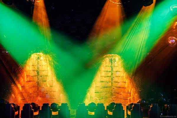Lightshow der Firma AYRTON auf der Messe Prolight + Sound 2022 in Frankfurt