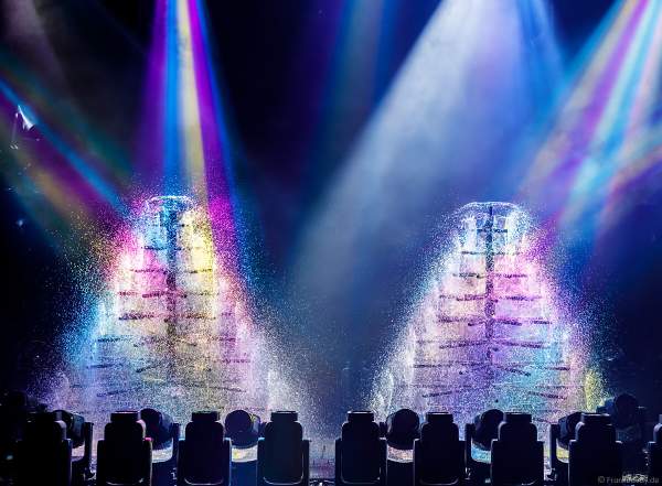 Lightshow der Firma AYRTON auf der Messe Prolight + Sound 2022 in Frankfurt