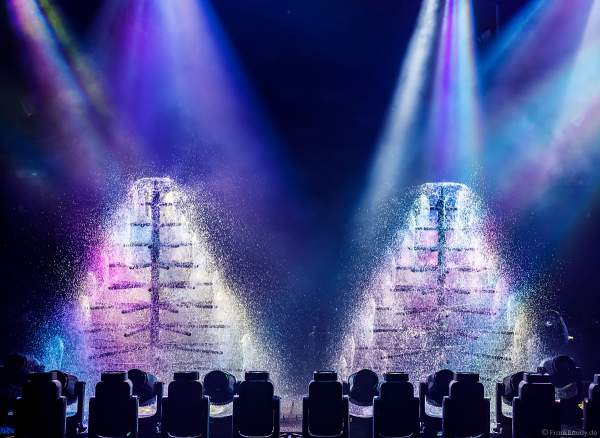 Lightshow der Firma AYRTON auf der Messe Prolight + Sound 2022 in Frankfurt