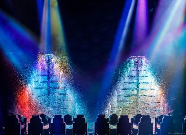 Lightshow der Firma AYRTON auf der Messe Prolight + Sound 2022 in Frankfurt