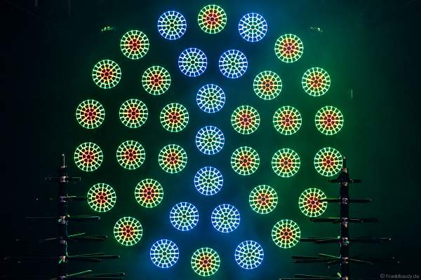 Lightshow der Firma AYRTON auf der Messe Prolight + Sound 2022 in Frankfurt