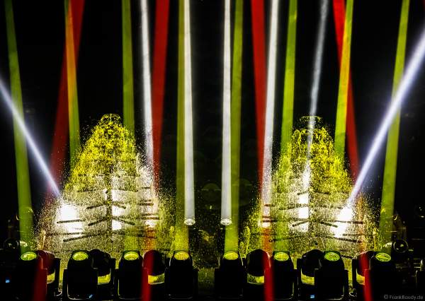 Lightshow der Firma AYRTON auf der Messe Prolight + Sound 2022 in Frankfurt