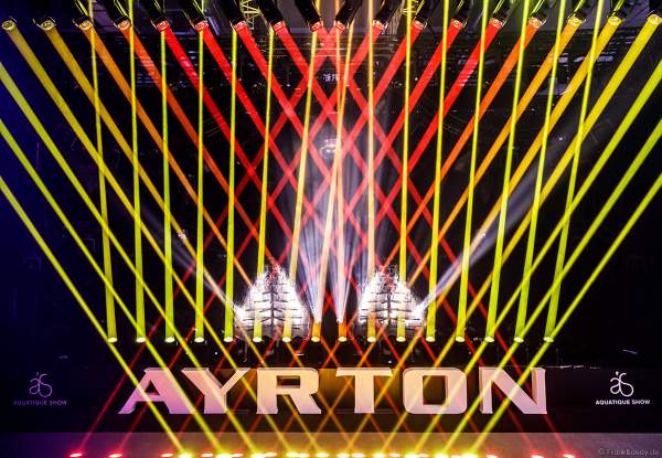 Lightshow der Firma AYRTON auf der Messe Prolight + Sound 2022 in Frankfurt