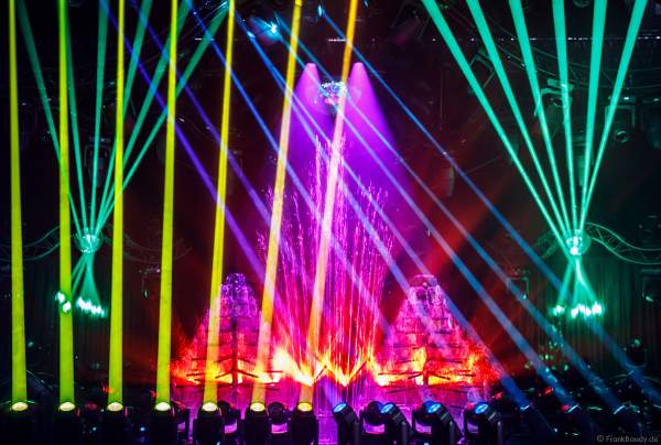 Lightshow der Firma AYRTON auf der Messe Prolight + Sound 2022 in Frankfurt