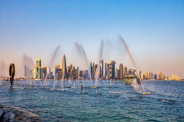 Skyline von Doha während der FIFA Fussball-Weltmeisterschaft Katar 2022, Doha skyline during FIFA World Cup Qatar 2022