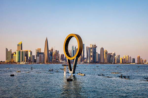 Skyline von Doha während der FIFA Fussball-Weltmeisterschaft Katar 2022, Doha skyline during FIFA World Cup Qatar 2022