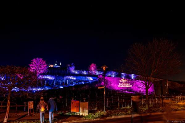 Weinbergnacht in Bad Dürkheim 2023 mit strahlender Lichtshow und Laser auf den Weinbergen
