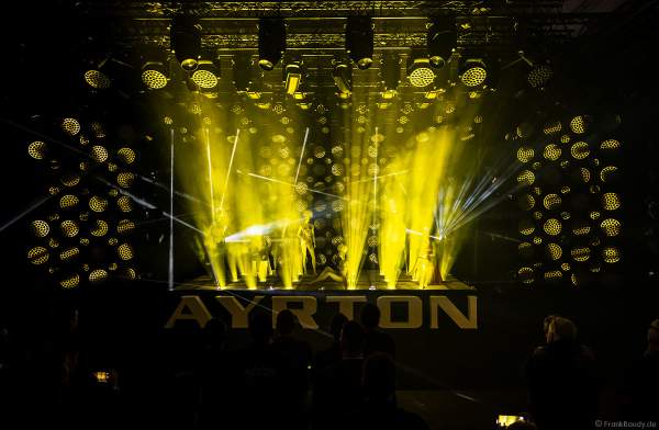 Lichtshow von AYRTON mit neuen IP65-zertifizierte Scheinwerfer auf der Prolight + Sound 2023 in Frankfurt