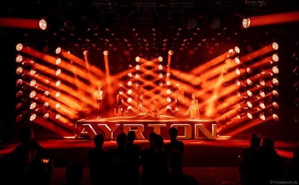 Lichtshow von AYRTON mit neuen IP65-zertifizierte Scheinwerfer auf der Prolight + Sound 2023 in Frankfurt