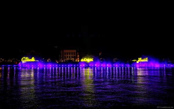 Lichtshow ODE-AN-DIE-DEMOKRATIE in Frankfurt beim Paulskirchenfest 2023