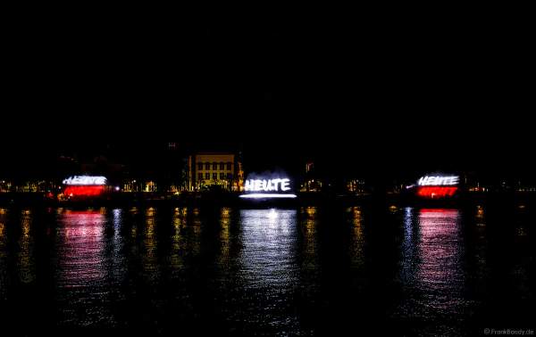 Lichtshow ODE-AN-DIE-DEMOKRATIE in Frankfurt beim Paulskirchenfest 2023