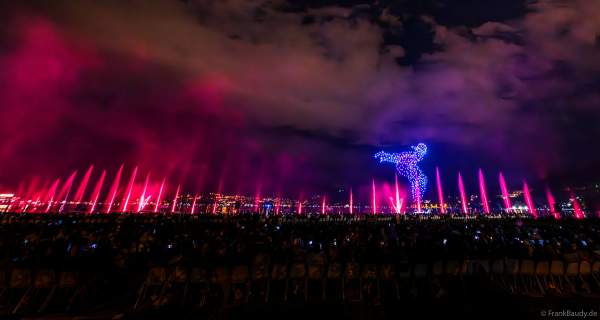 Seefest Fête du Lac mit Drohnenshow in Annecy/Frankreich 2023
