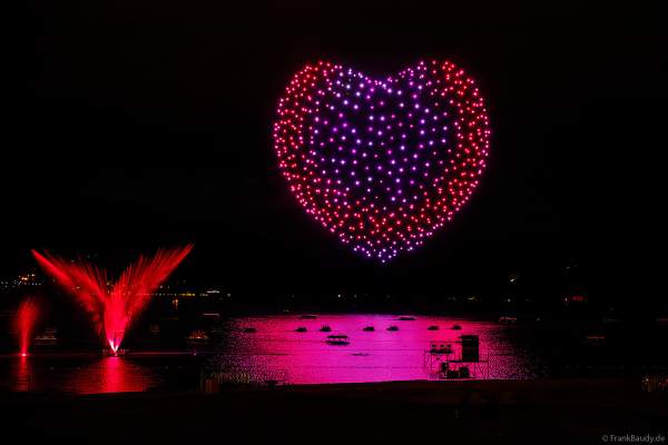 Seefest Fête du Lac mit Drohnenshow in Annecy/Frankreich 2023