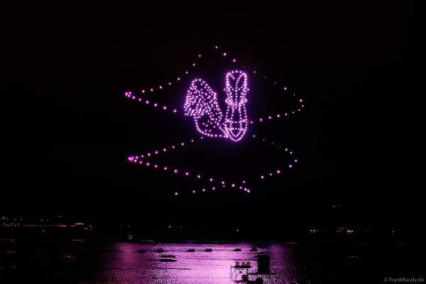 Seefest Fête du Lac mit Drohnenshow in Annecy/Frankreich 2023