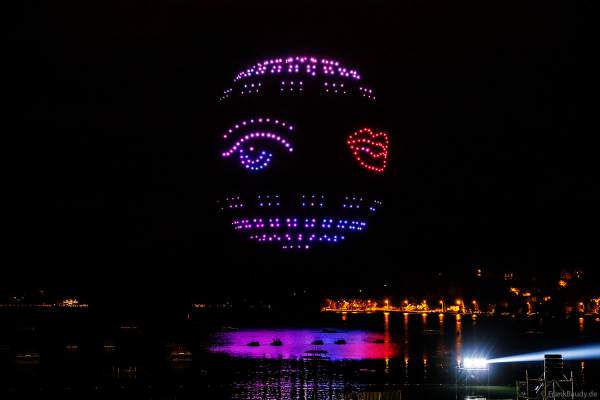 Seefest Fête du Lac mit Drohnenshow in Annecy/Frankreich 2023
